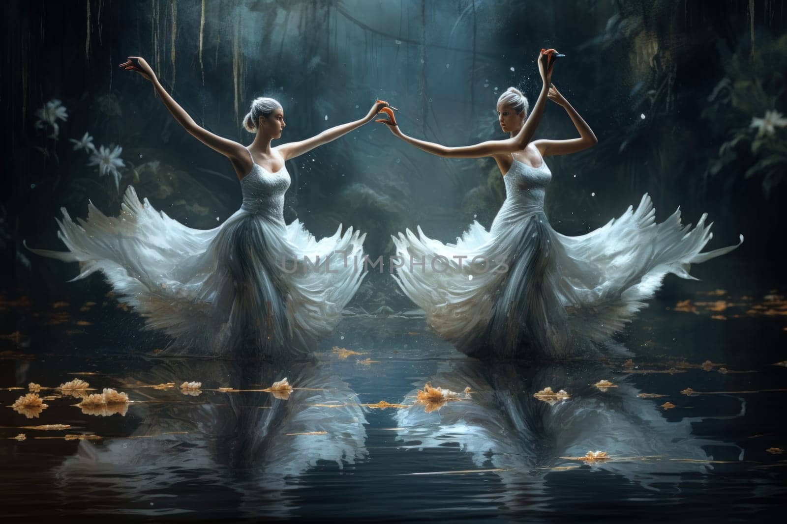 Step into a realm of enchantment and behold the mesmerizing beauty of elegant swan maidens.