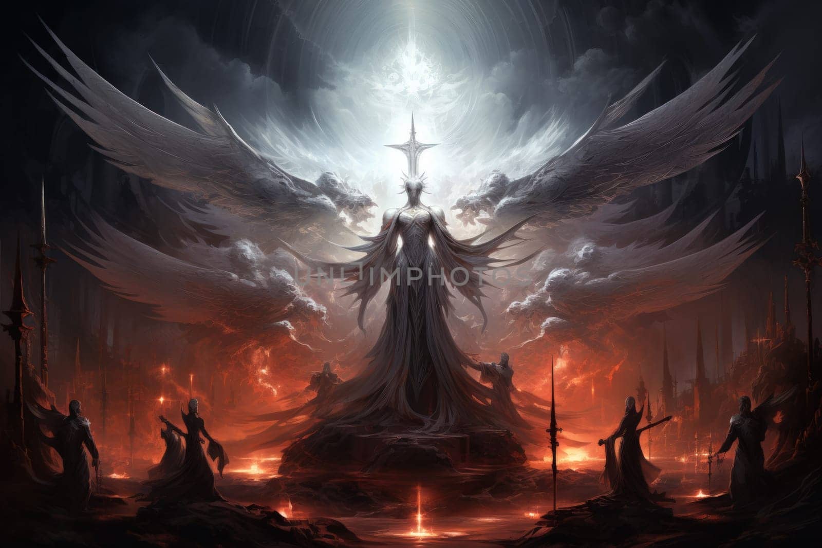 In the realm of fantasy, celestial beings captivate with their ethereal presence. These radiant creatures, adorned with wings of pure light, embody grace and purity.