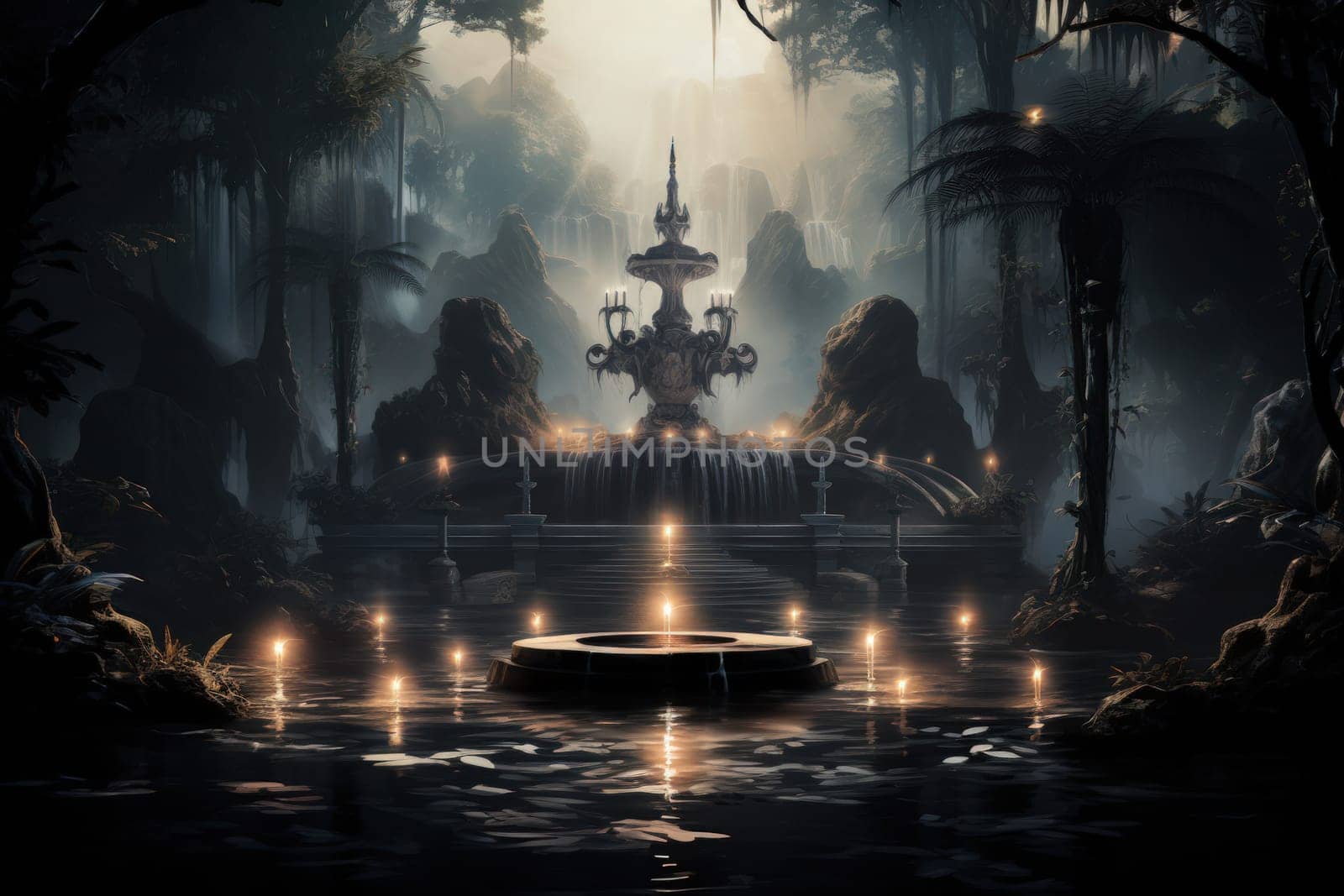 In the realm of fantasy, there are mystical and enchanting song fountains that bring harmony to the world around them.