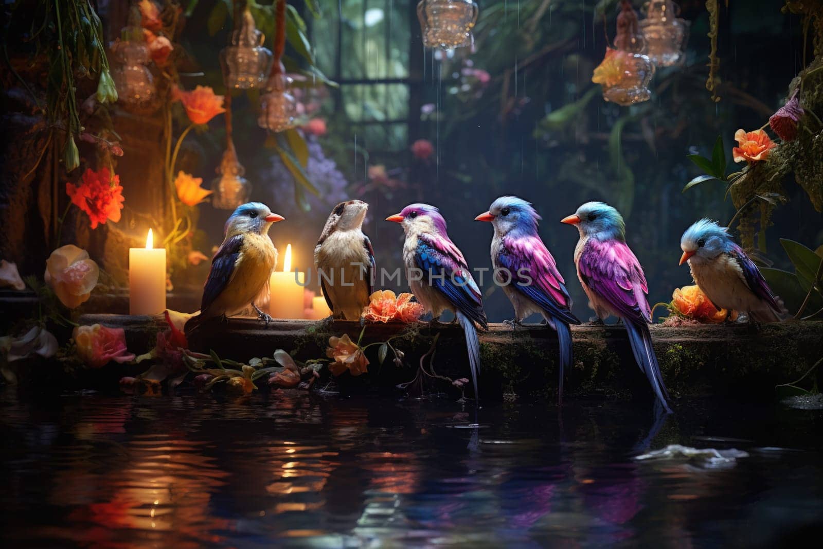 Immerse yourself in the enchanting realm of fantasy with this captivating illustration by a professional visual artist.