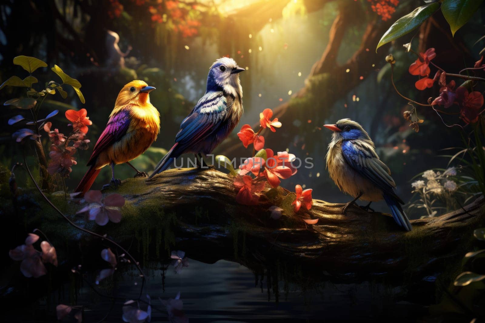 Immerse yourself in the enchanting realm of fantasy with this captivating illustration by a professional visual artist.