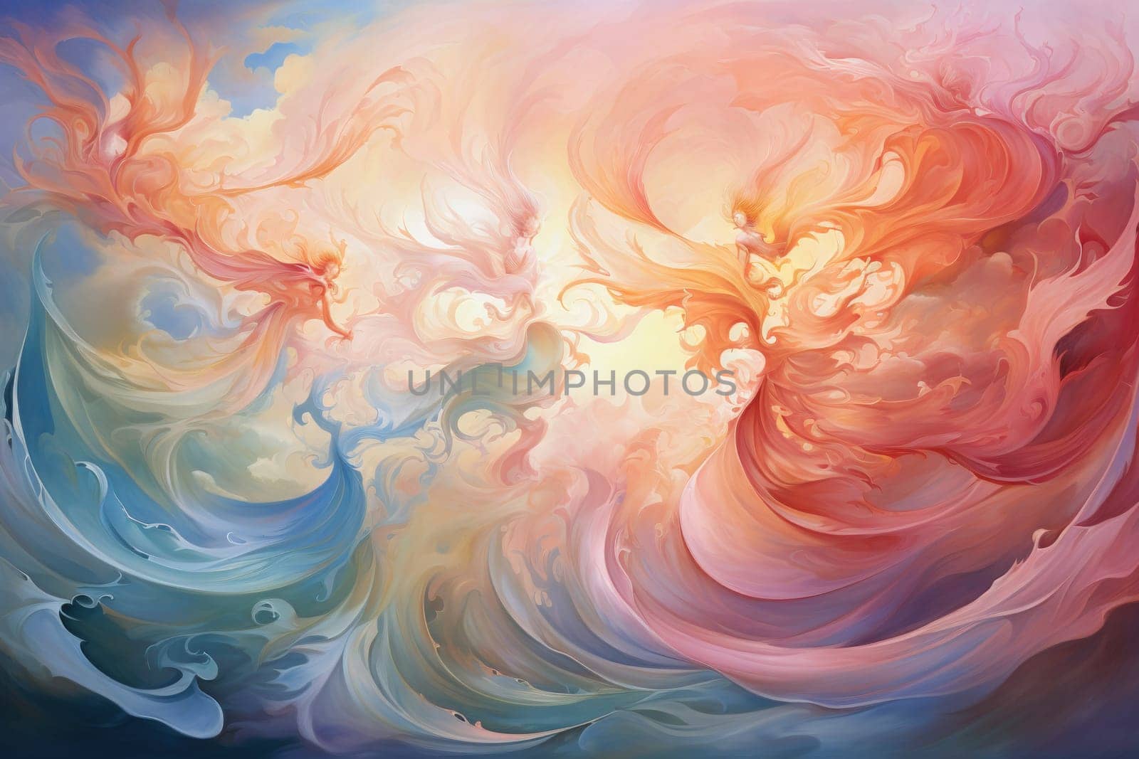 Immerse yourself in the enchanting world of fantasy as you witness the ethereal dance of graceful sylphs, ethereal beings of air and wind.