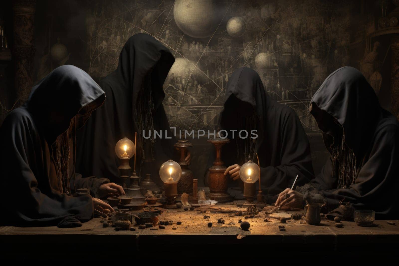 Within the realm of fantasy, enigmatic shadow weavers lurk, their mastery over darkness shaping illusions with mesmerizing precision.