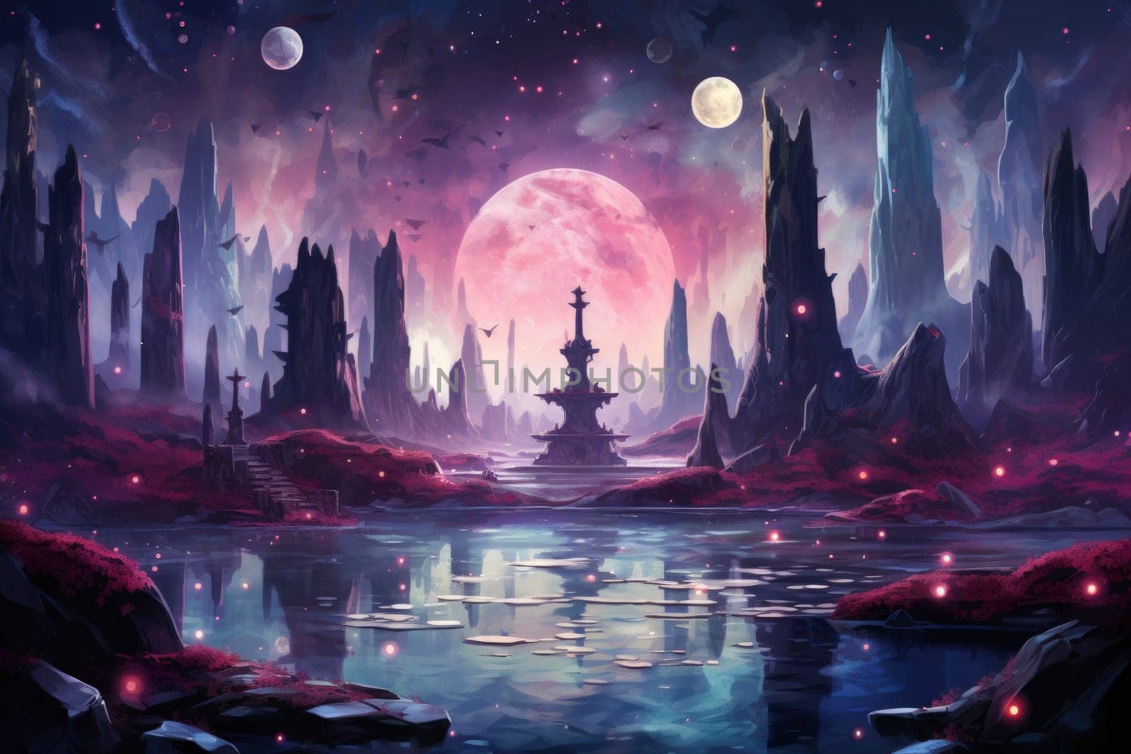 Deep within the realms of fantasy, harmonious singing stones lie, their mystical nature revealed when struck.