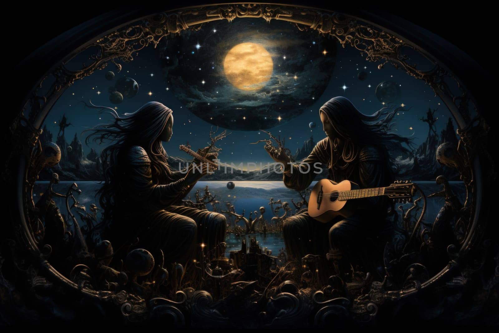 In the realm of fantasy, celestial harpists are ethereal beings whose music transcends the mortal plane and reaches the celestial realms.