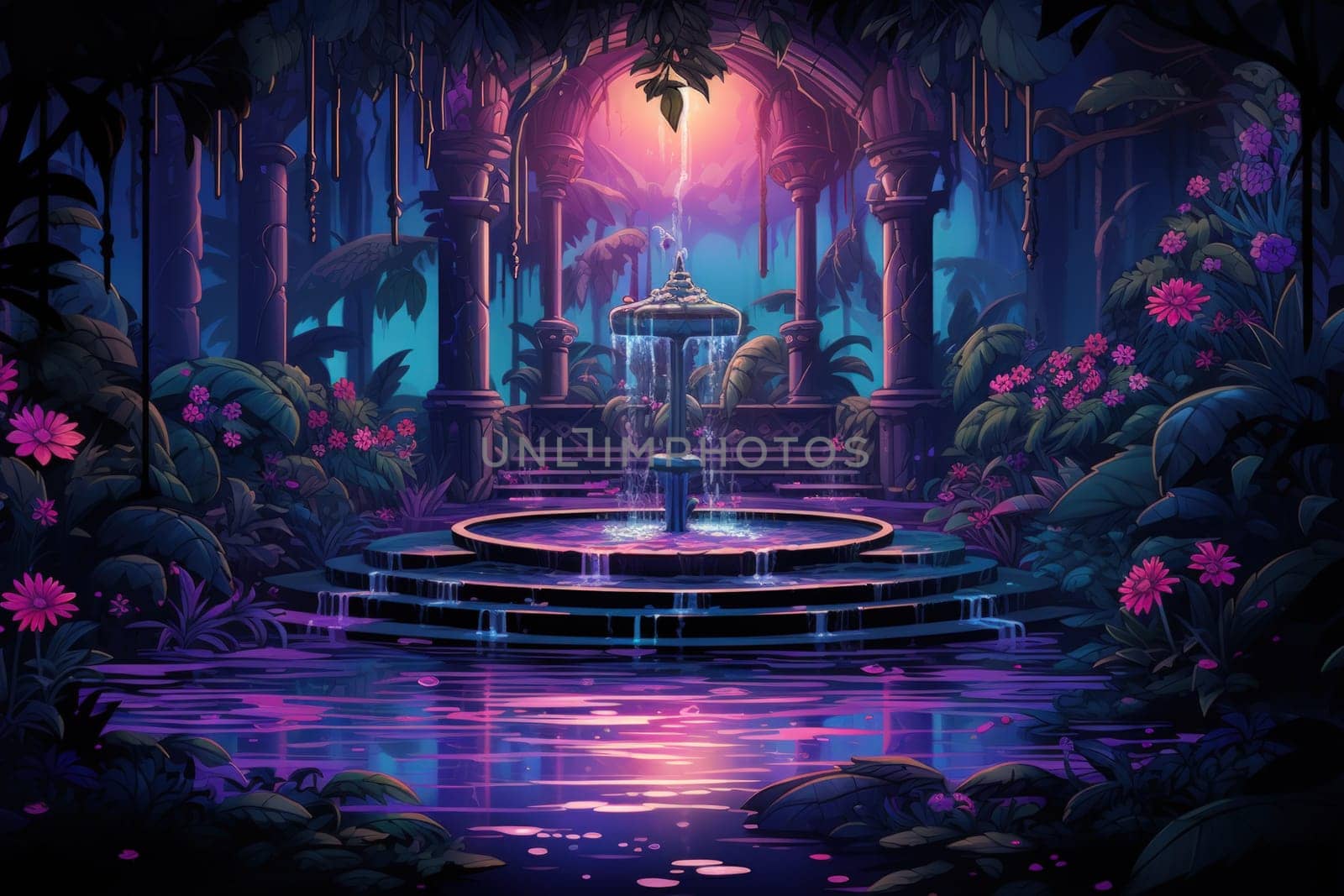 In the realm of fantasy, there are mystical and enchanting song fountains that bring harmony to the world around them.