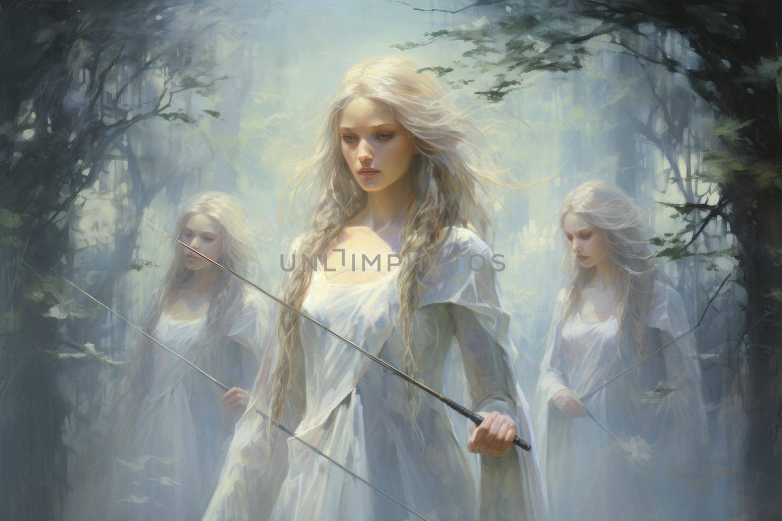 Immerse yourself in a world of fantasy where elven archers stand tall, their keen eyes piercing through the shadows.