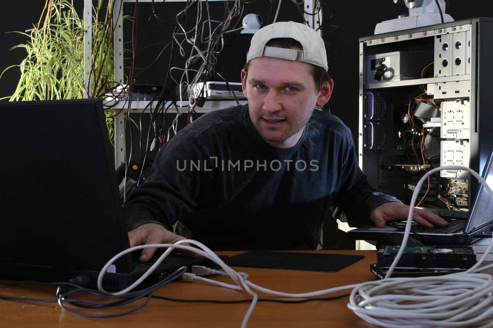 Computer Technician at Work