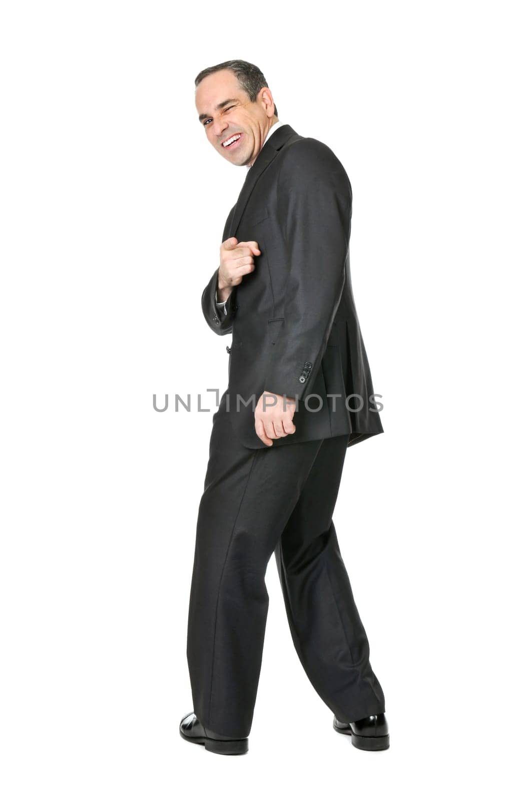 Businessman on white background