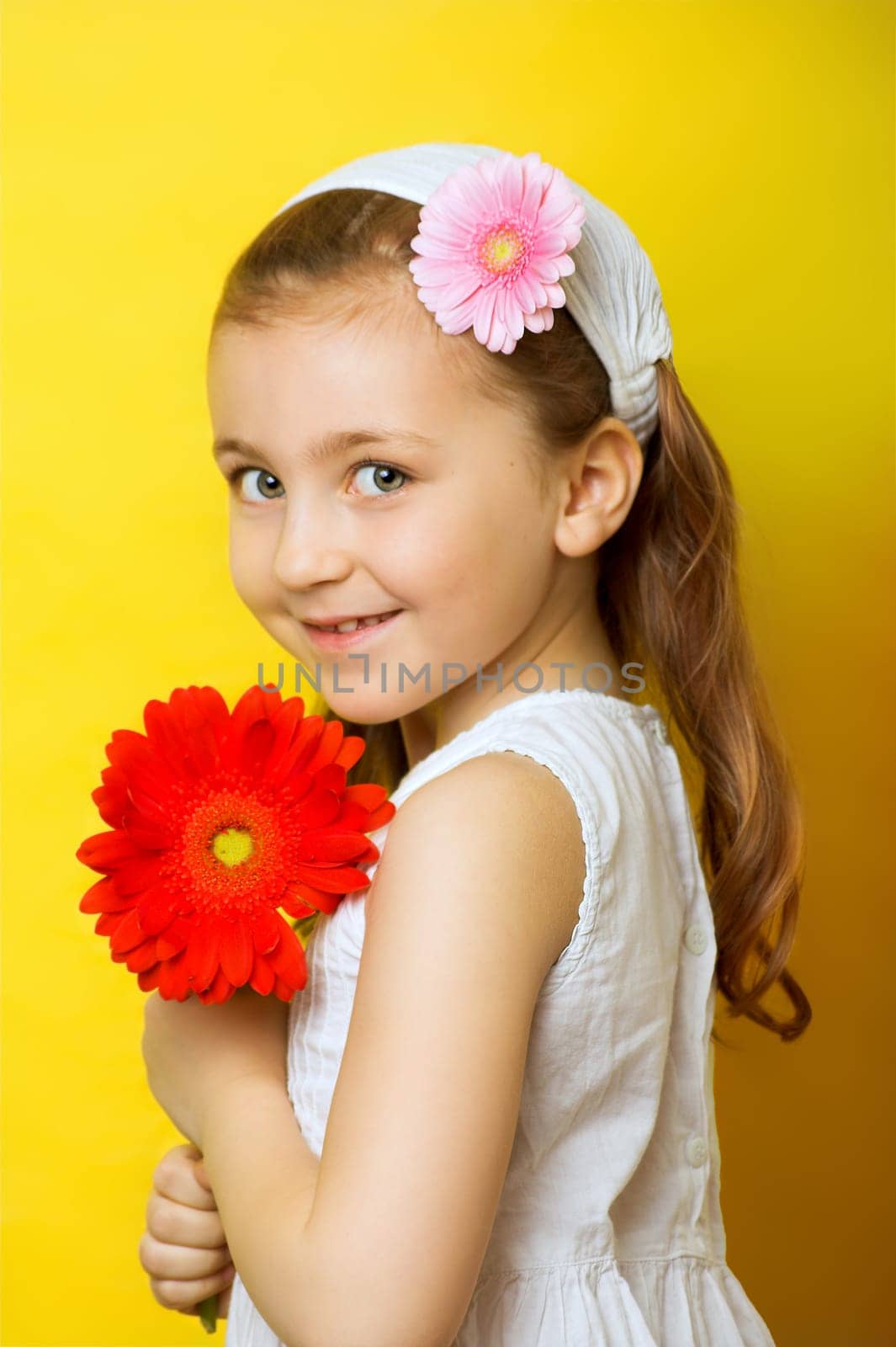Girl with gerbera