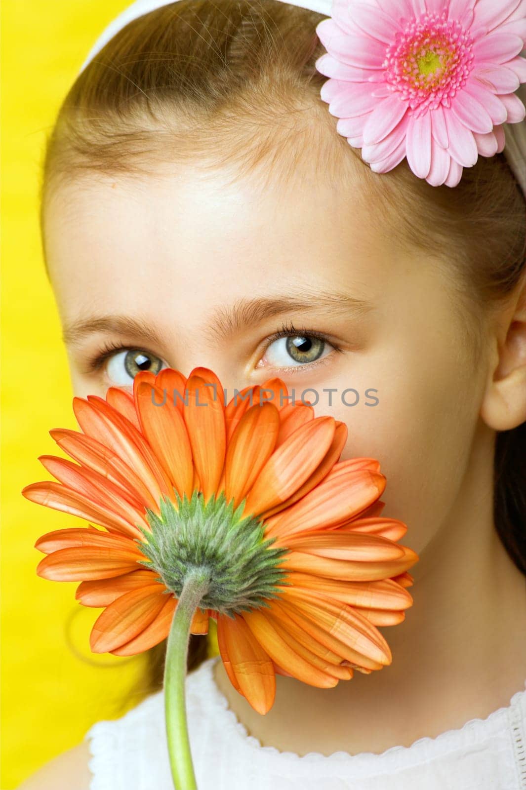 Girl with gerbera