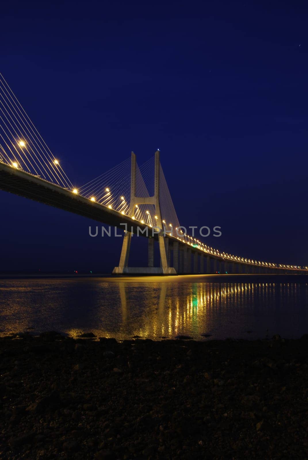Vasco da Gama Bridge over River Tagus