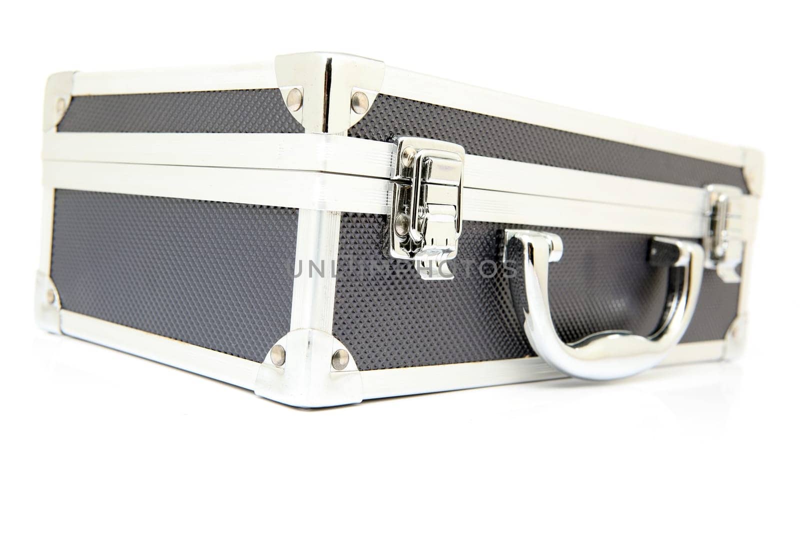 metallic briefcase