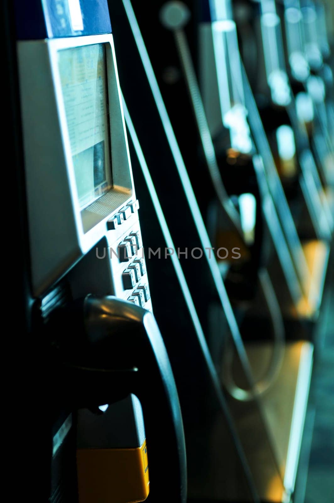 Row of pay phones