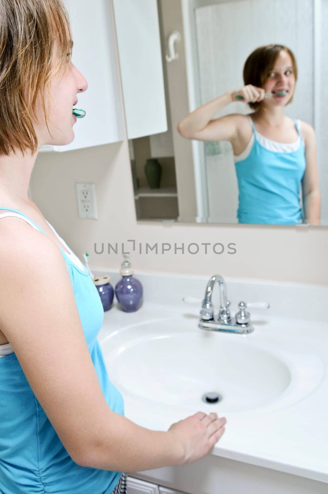 Brushing teeth