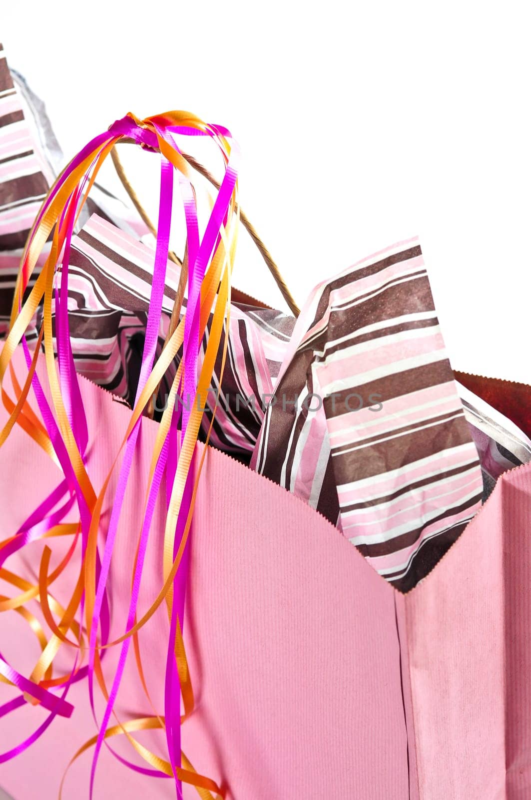 Pink shopping bag
