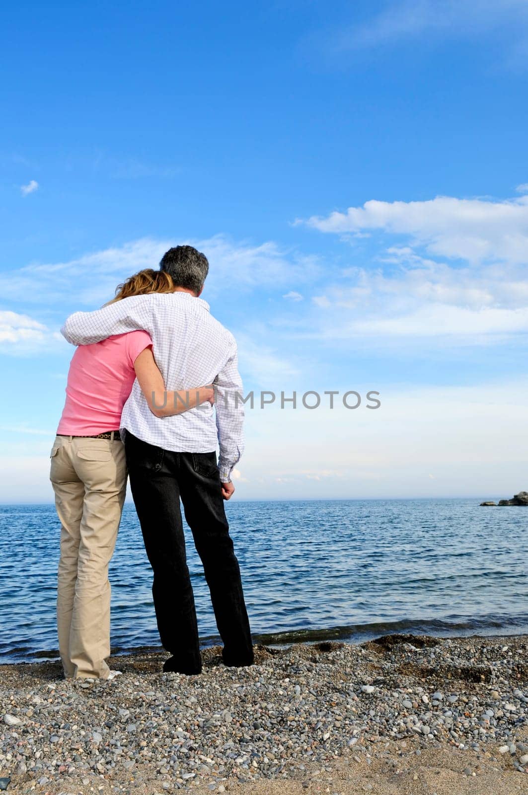 Mature romantic couple