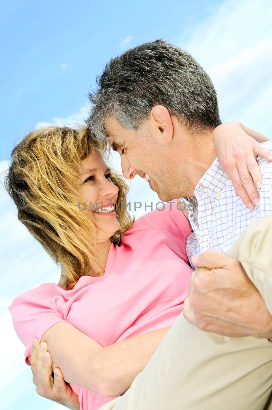 Mature romantic couple