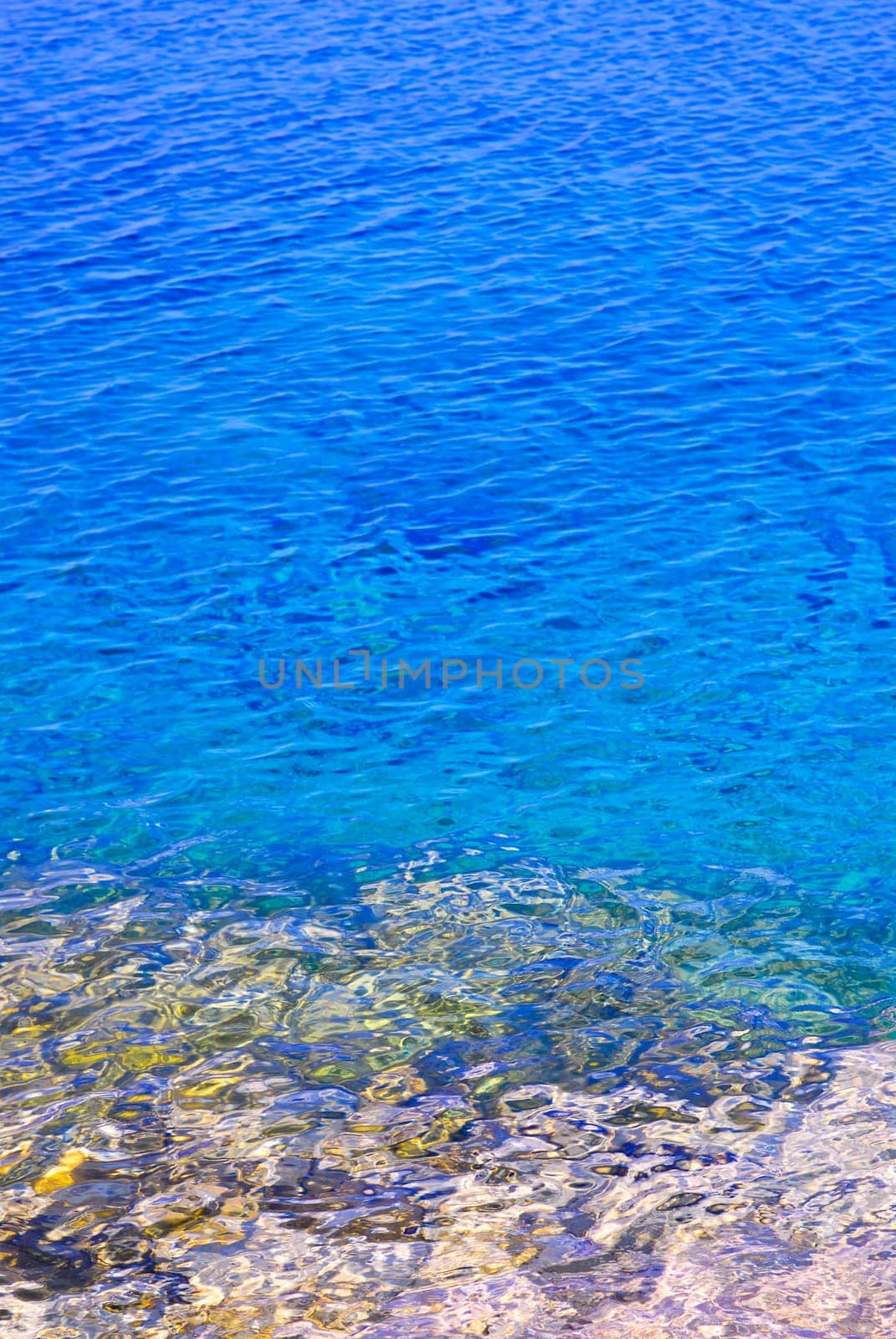 Blue water at shore of Georgian Bay