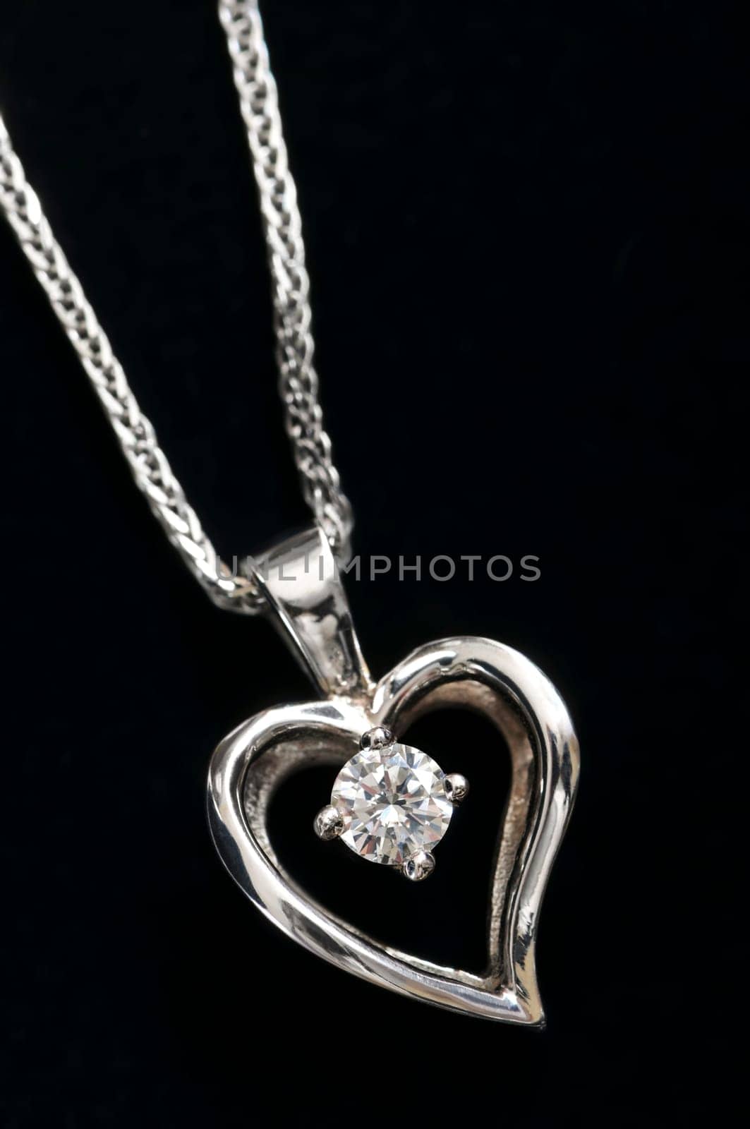 Diamond heart necklace
