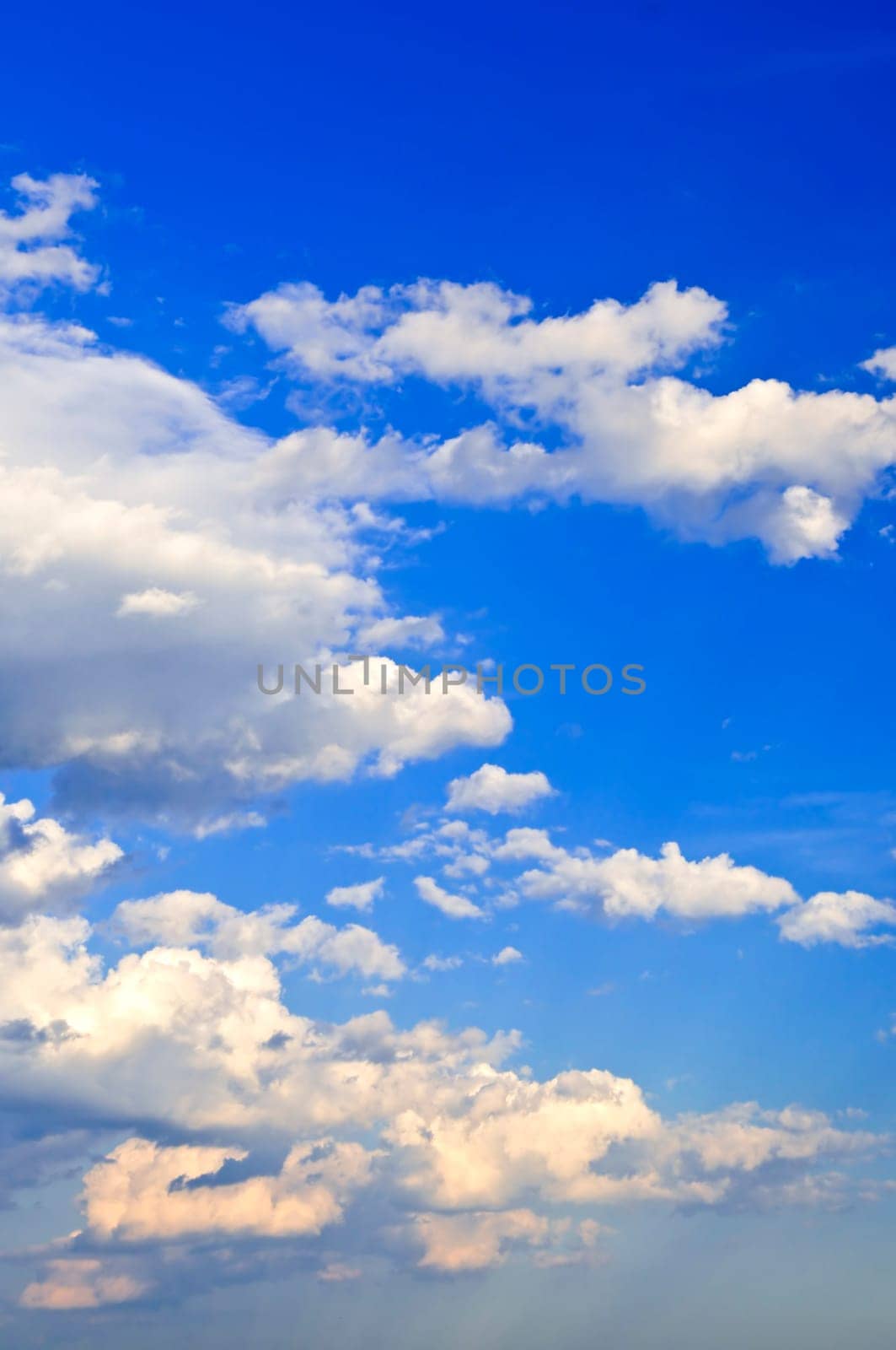 Blue sky with white clouds