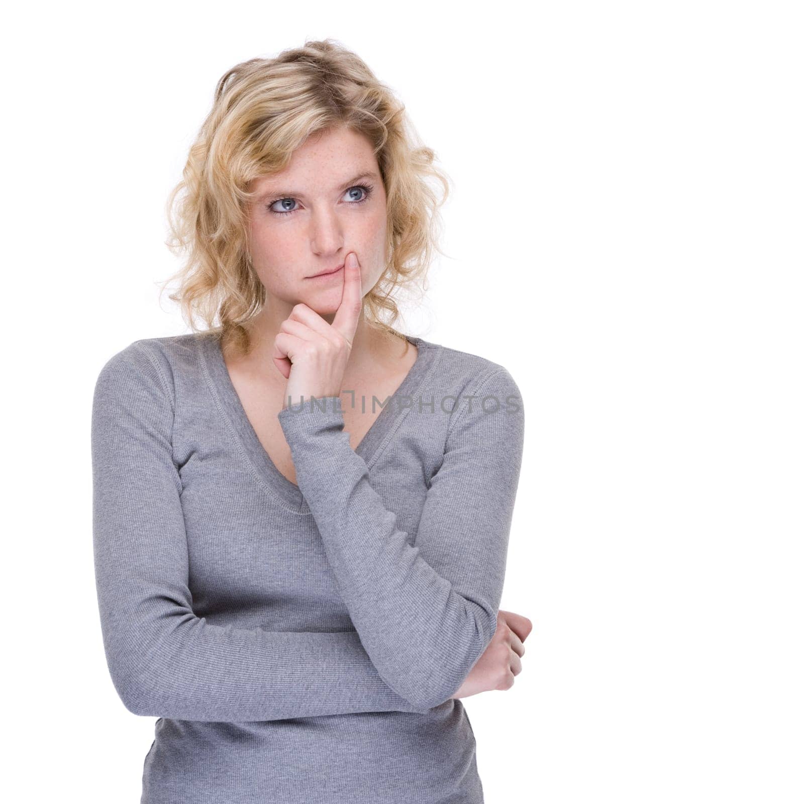 Pensive young woman
