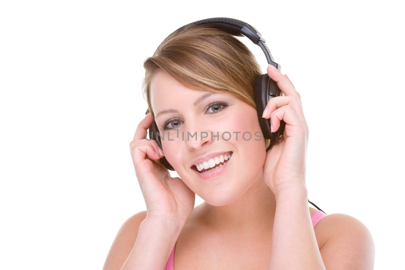 Young woman with headphones