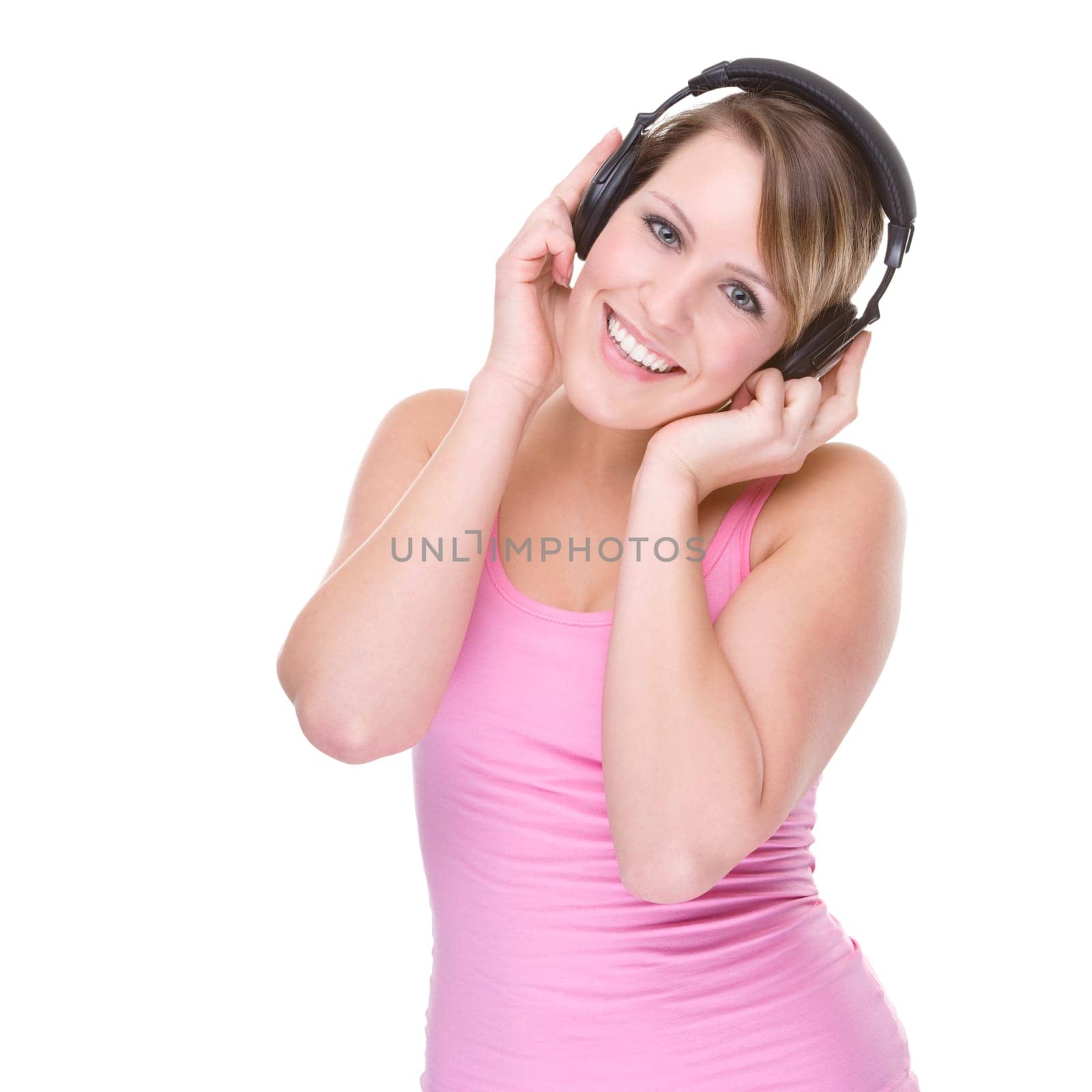 Young woman with headphones