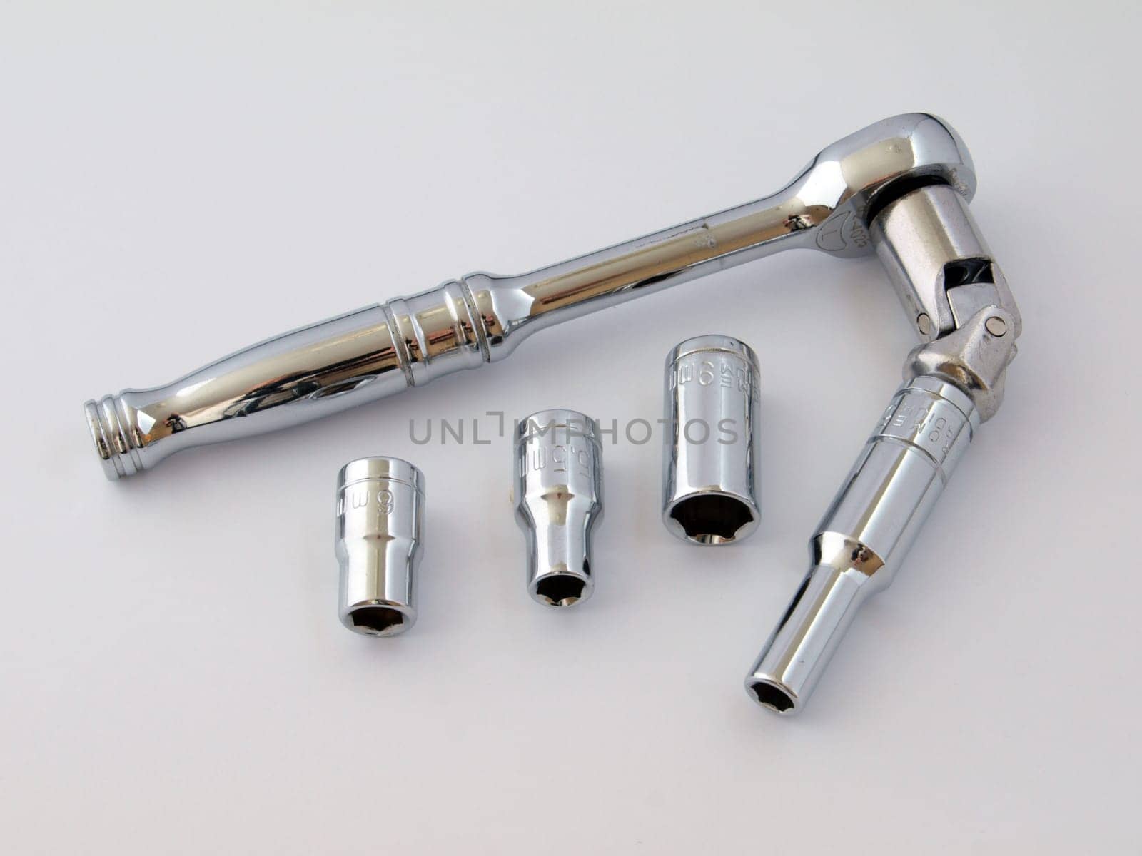 Quarter inch square drive socket set