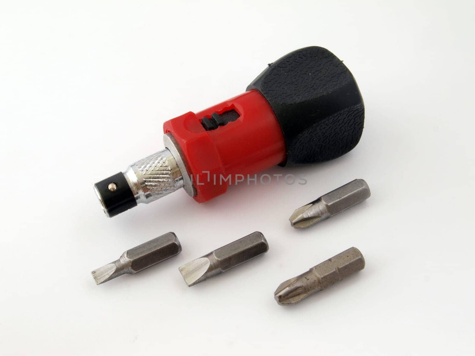 Ratchet screw  driver and spare bits.