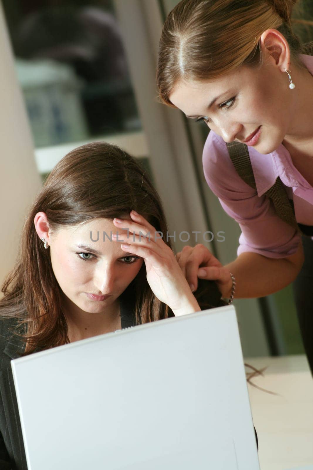 Frustrated businesswoman