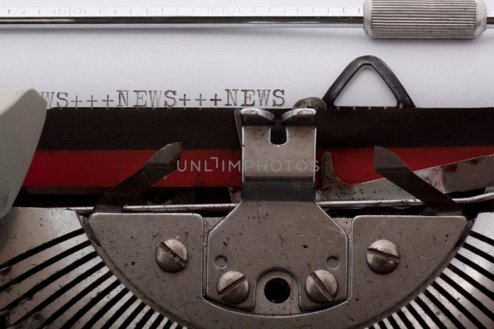 News,Headline with typewriter
