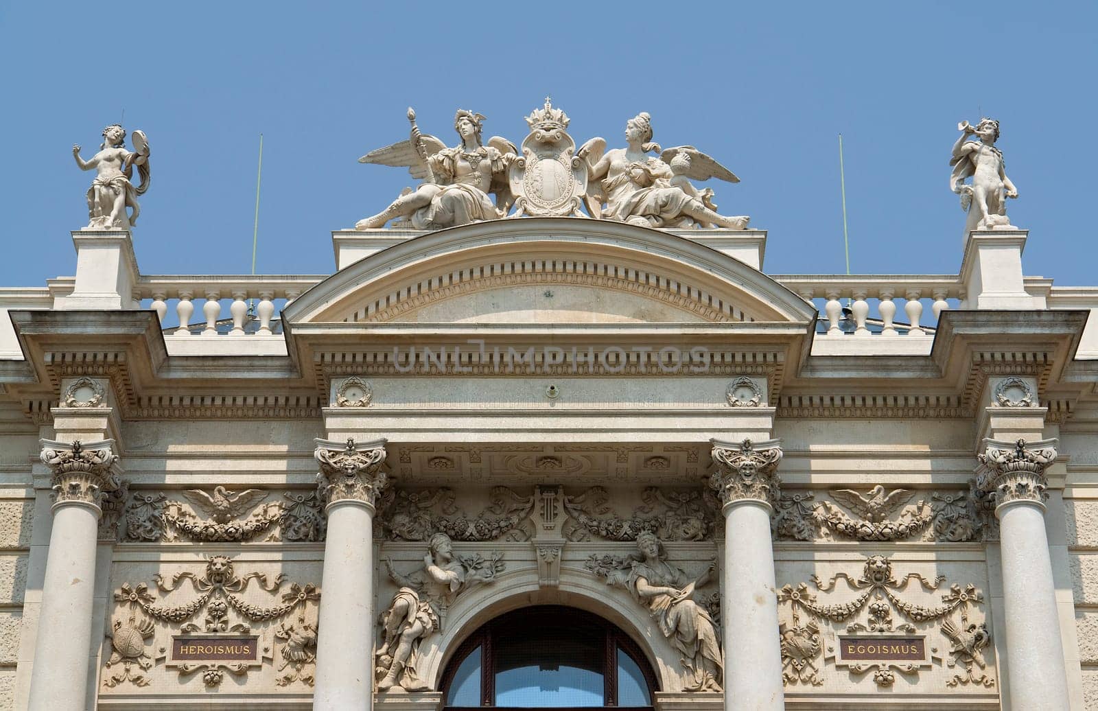 Detail of Vienna's Burgtheater