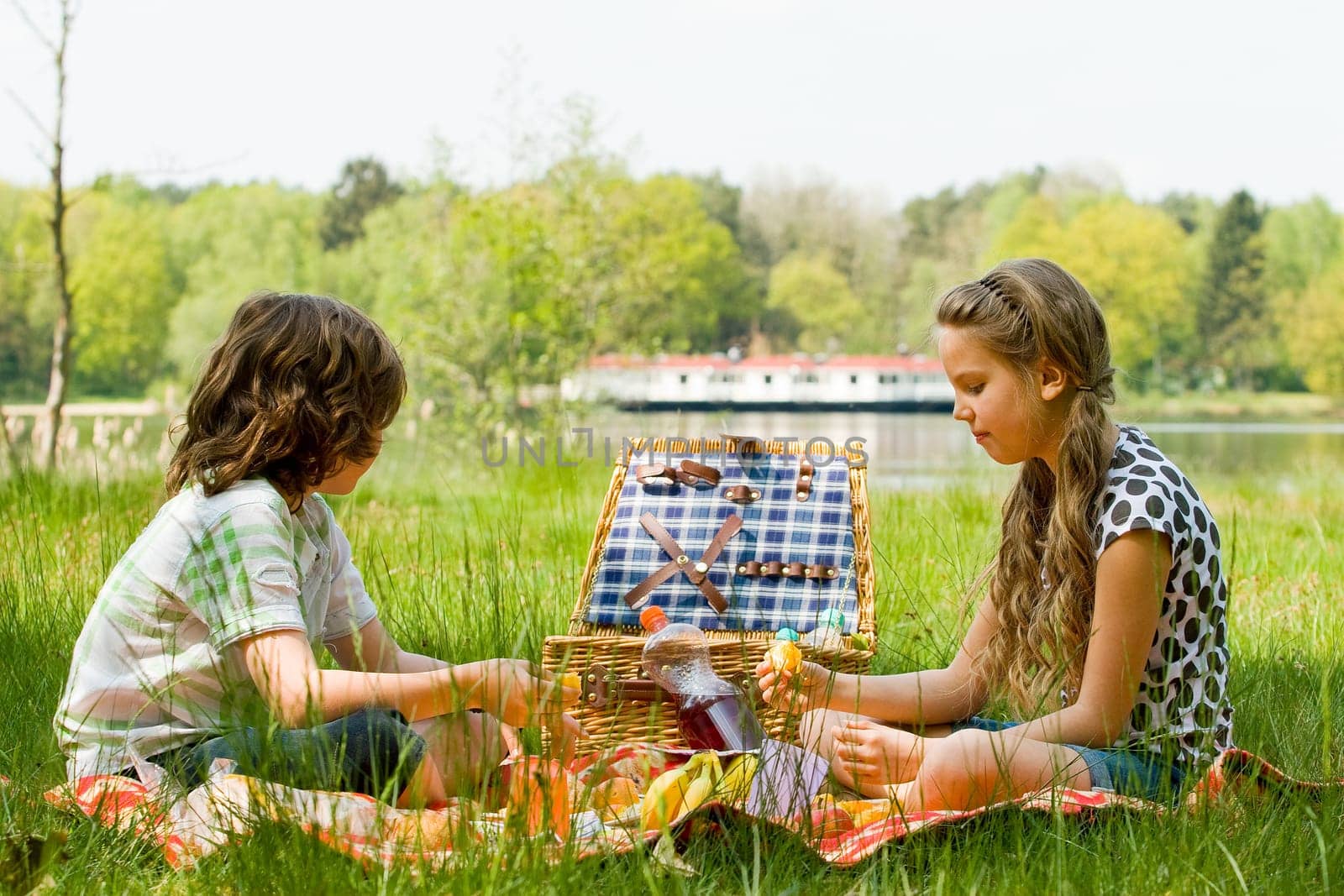 Enjoying our picnic