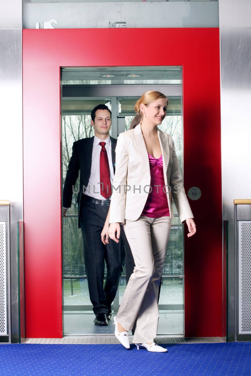 In the elevator