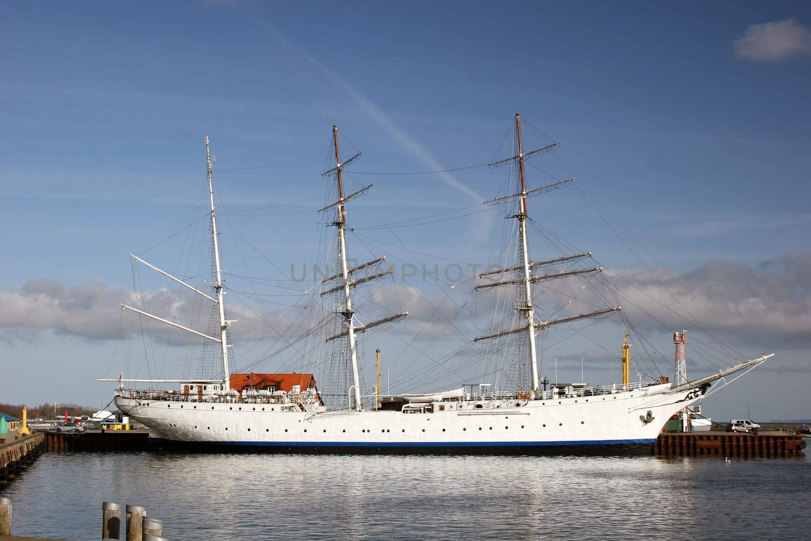 Gorch Fock in the port of Stralsund