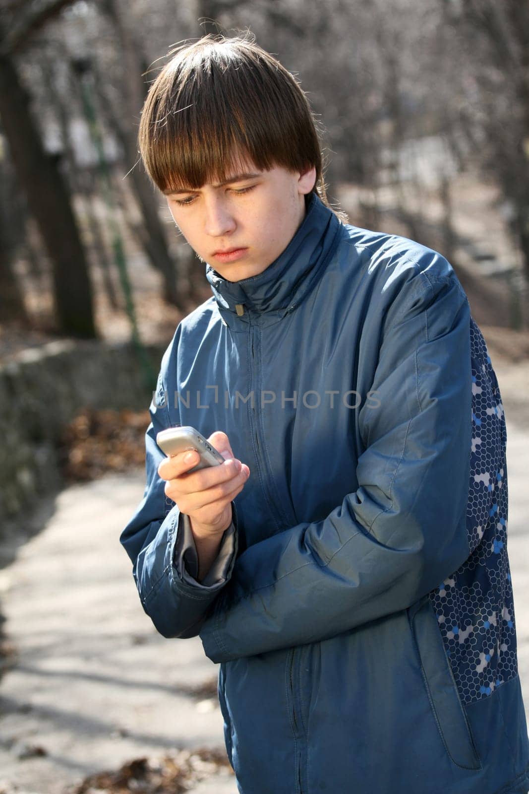 Young man talking on the phone
