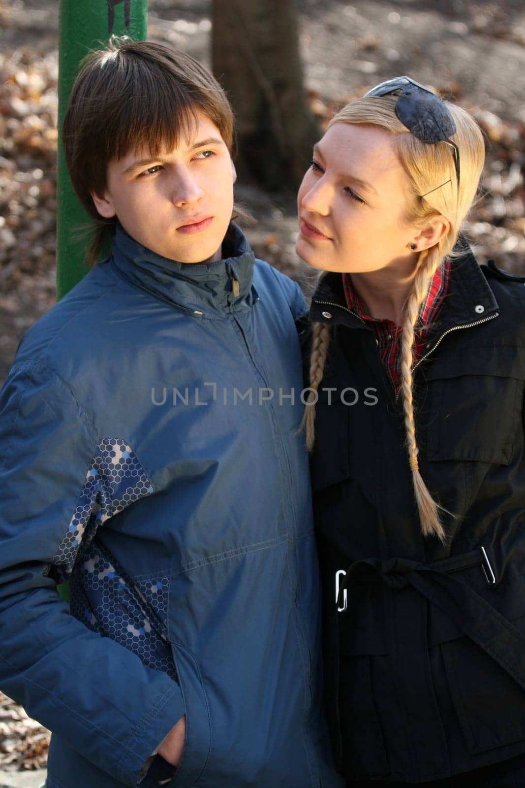 Flirting in the park
