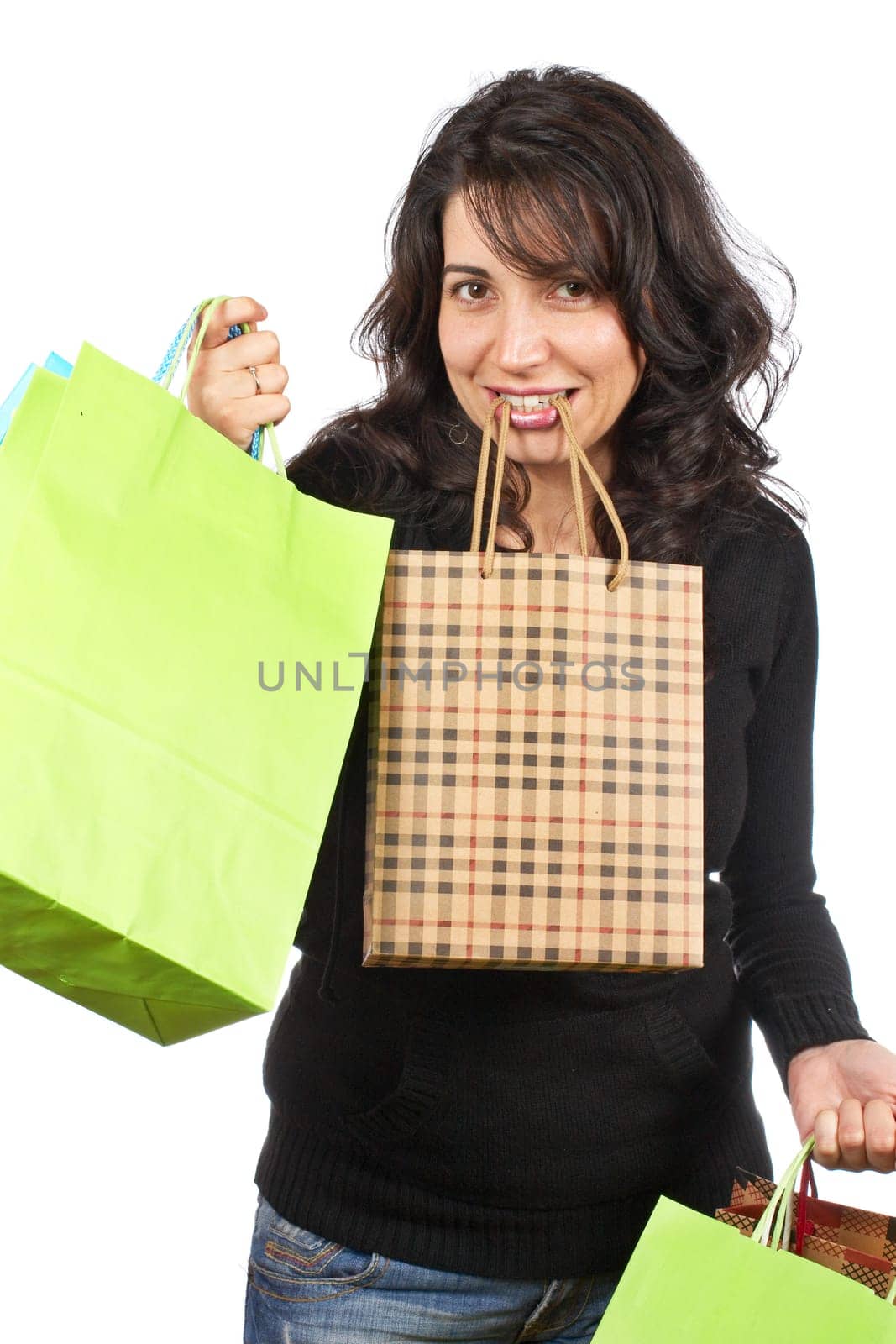 Woman holding shopping bags
