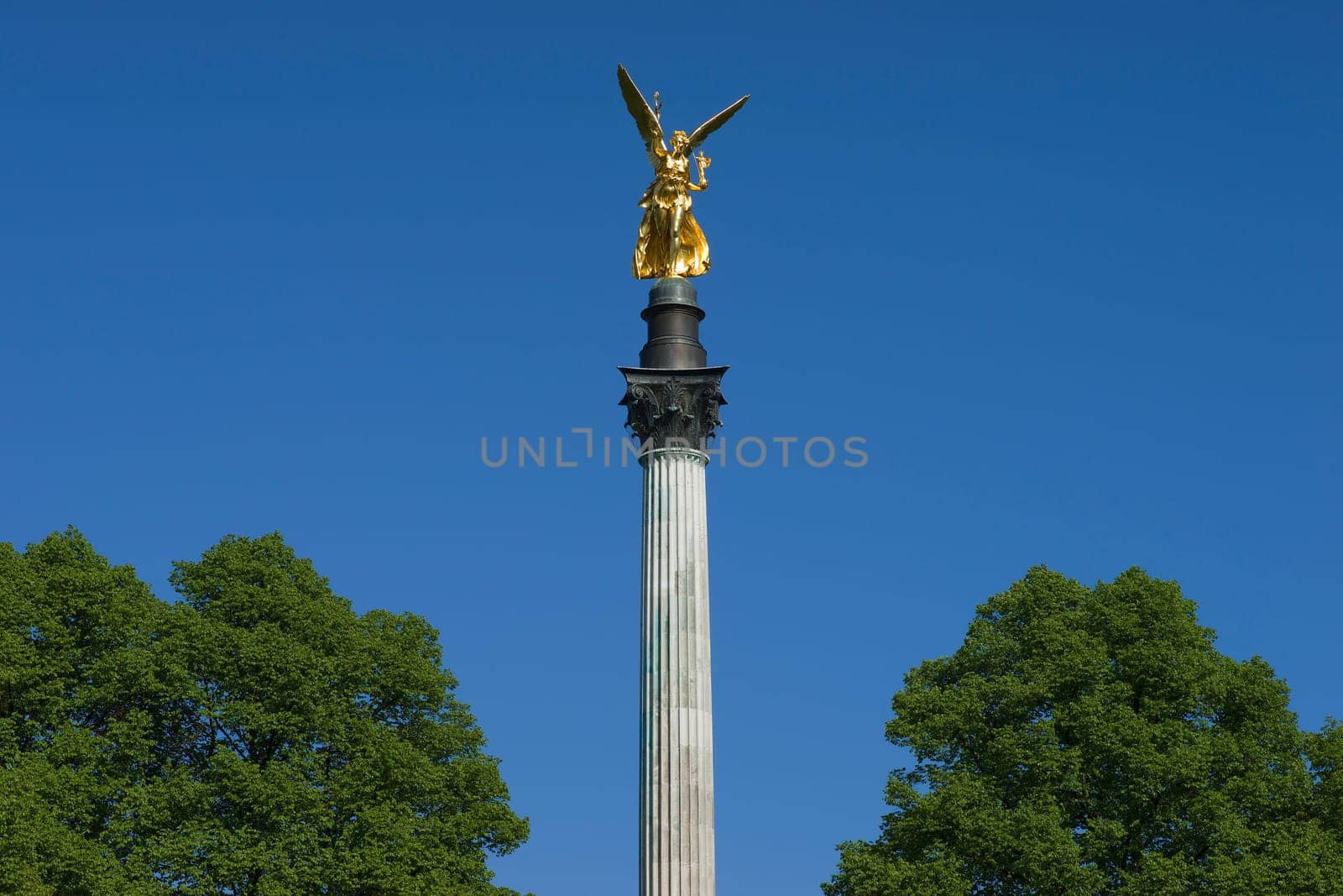 Spring at Munich's Angel of Peace