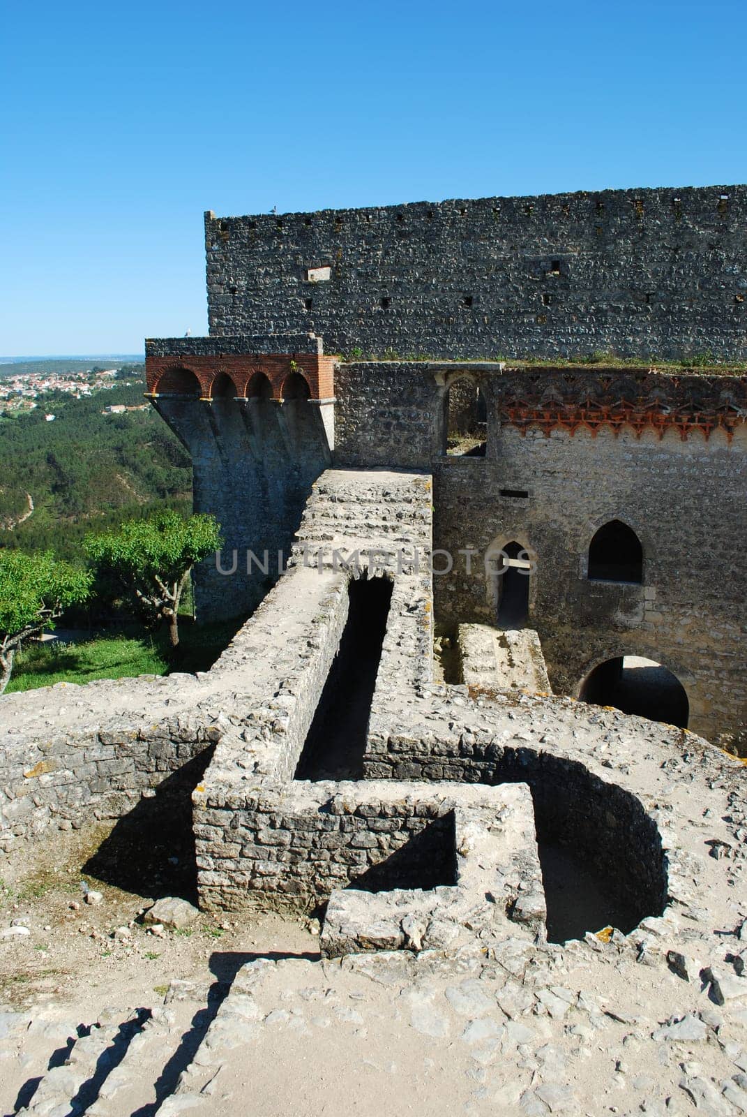 Ourém Castle (blue sky background)