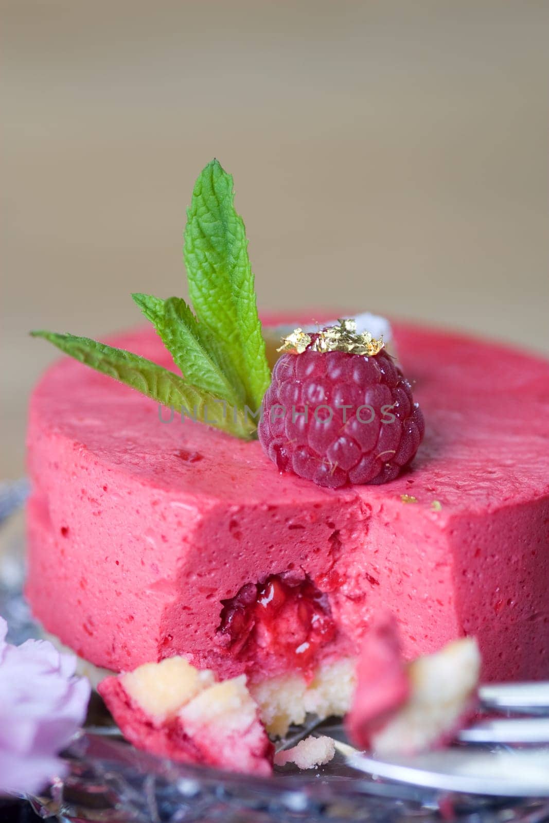 Raspberry and mint