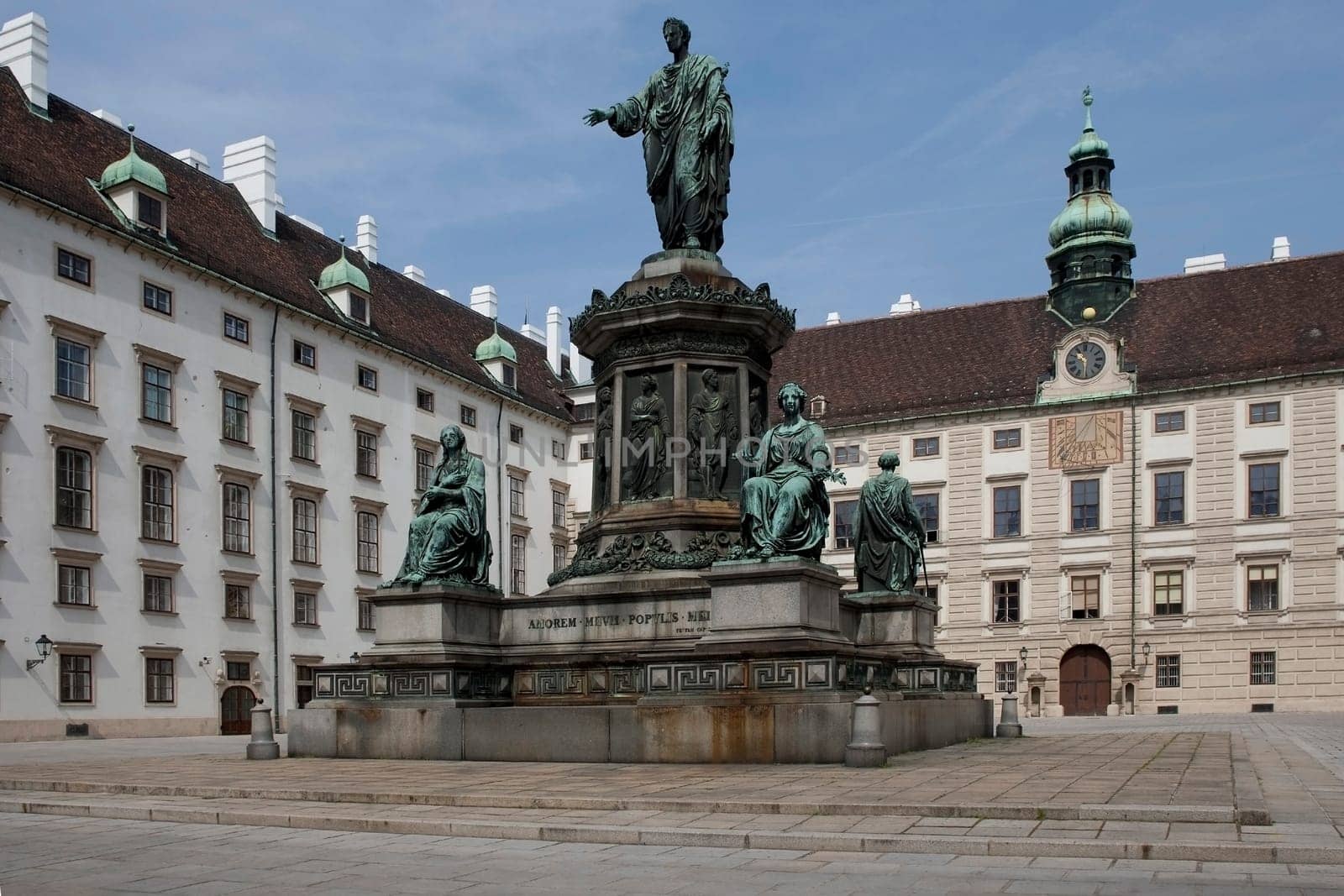 Inner courtyard in the Hofburg,Vienna