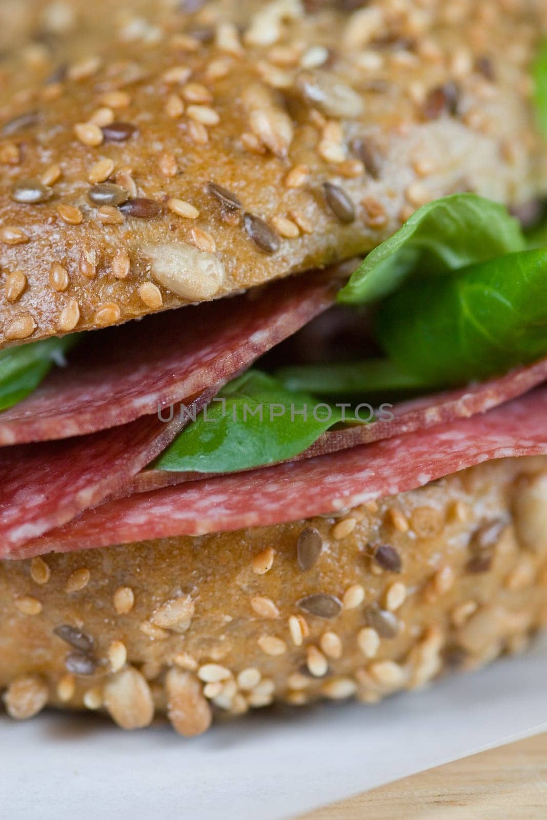 Salami close