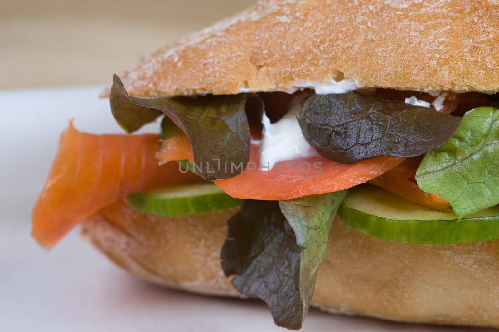 Salmon rye roll