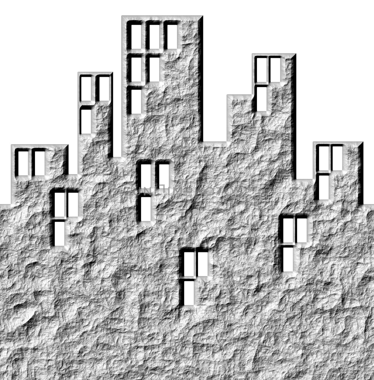 3D Stone Buildings