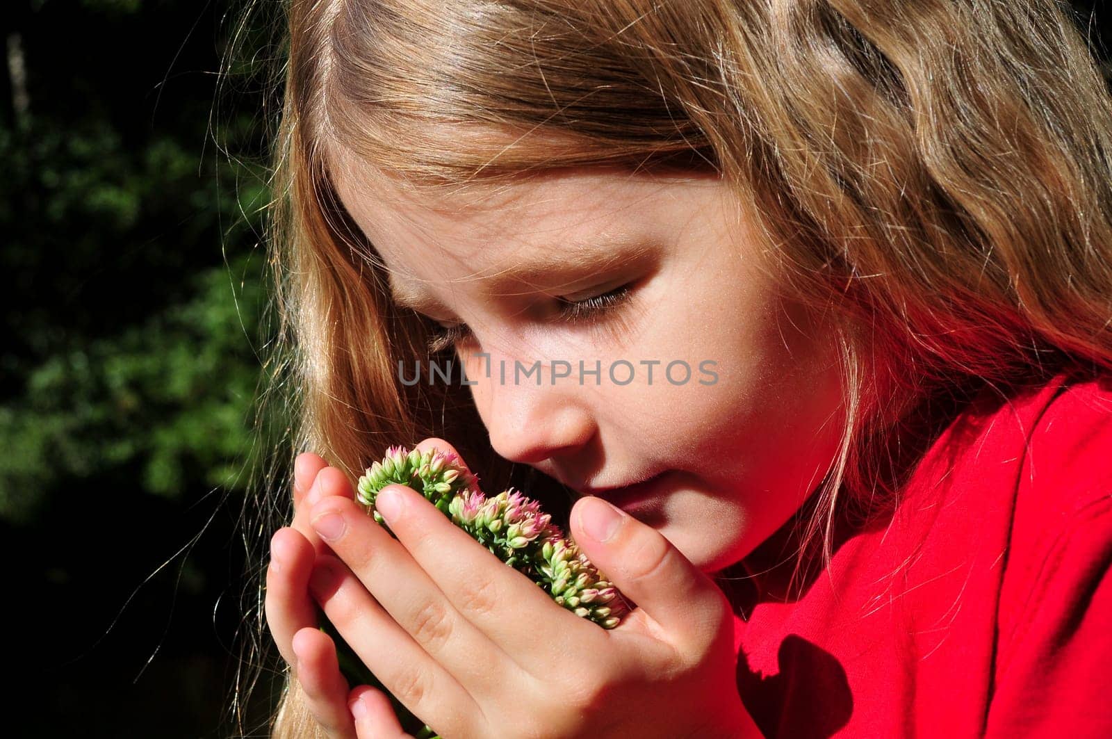 Girl with flower