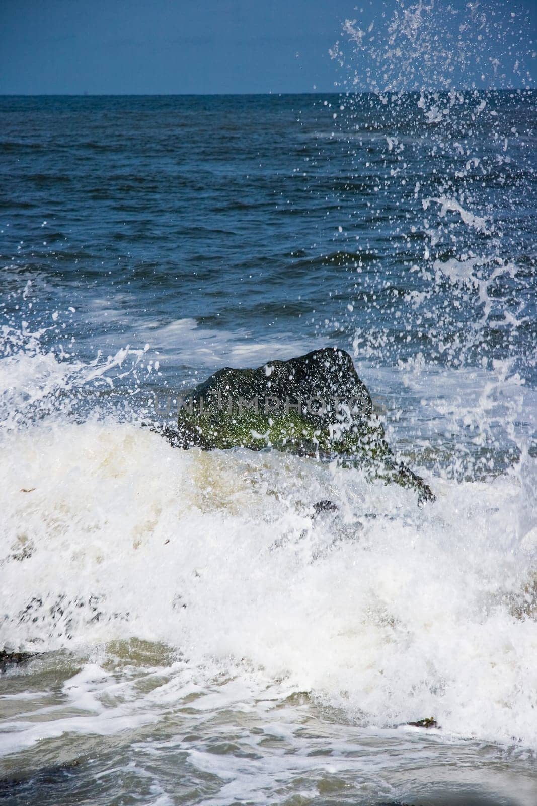 Breakers on rocks at the coast