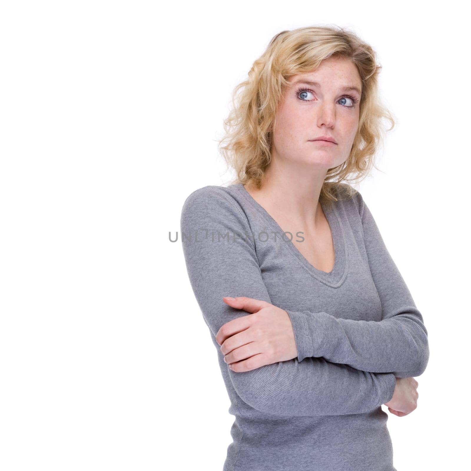 Pensive young woman