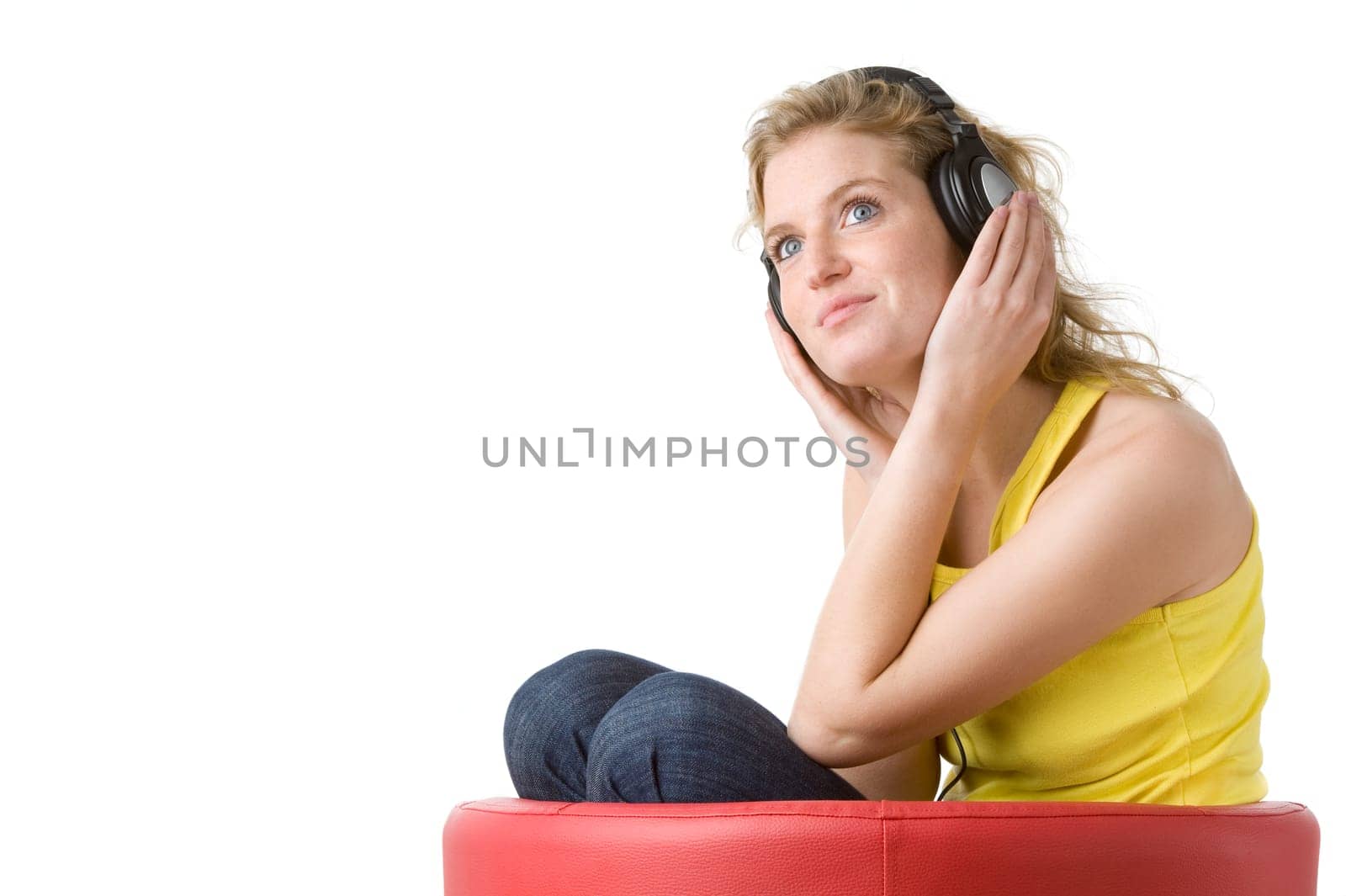 Young woman with headphones